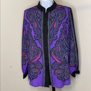 Vintage Bob Mackie Wearable Art Blouse